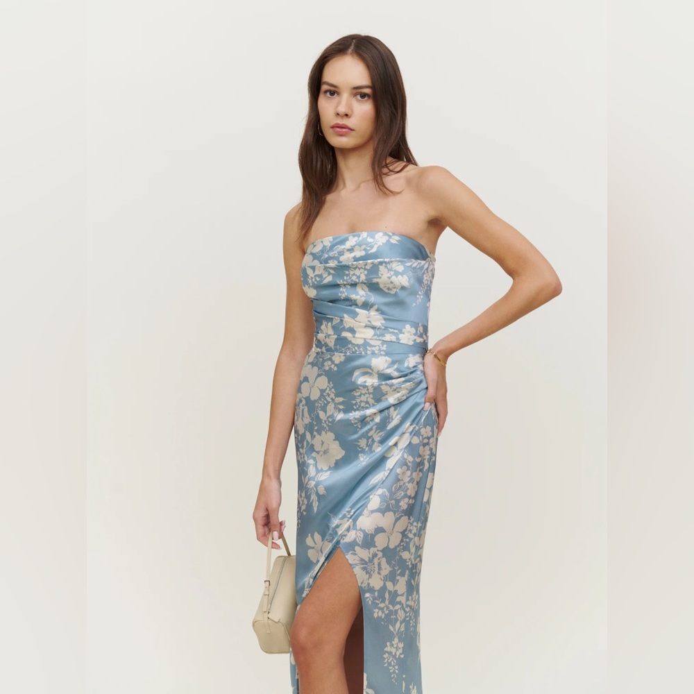 Reformation Barrow Silk Dress - Size 12 (worn twice)